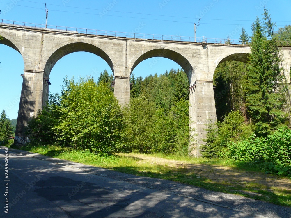 Fototapeta premium WISŁA GŁĘBCE WIADUKT POLSKA