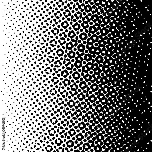 Pop art template, texture. Halftone Dot pattern. Monochrome. Vector illustration.