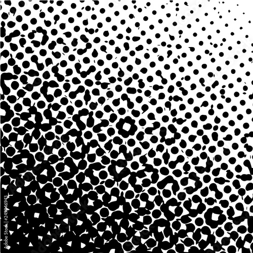 Pop art template, texture. Halftone Dot pattern. Monochrome. Vector illustration.