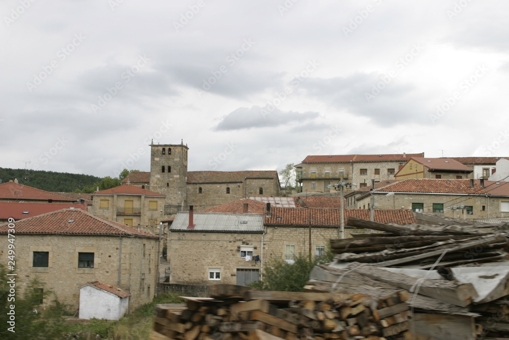 Village of Burgos.  Castilla y Leon. Spain