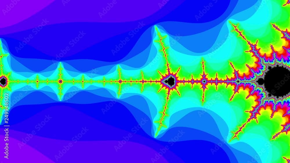 Long Detailed Colorful Mandelbrot Fractal Zoom 1