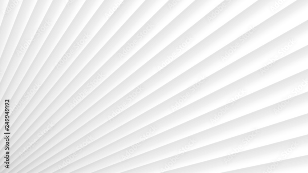 Fototapeta premium Abstract background of gradient rays in white colors