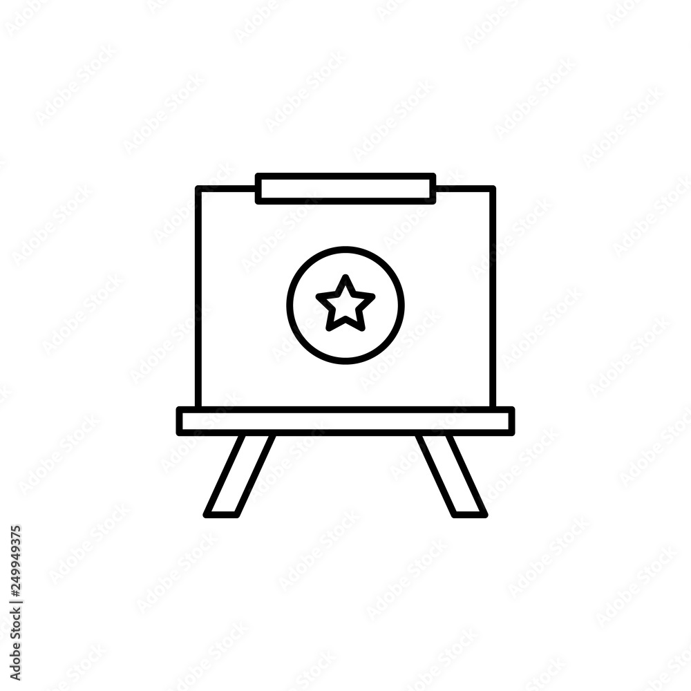 whiteboard, art, design, star icon. Element of marketing for mobile concept and web apps icon. Thin line icon for website design and development, app development. Premium icon whiteboard, art, design, star icon. Element of marketing for mobile concept and web apps icon. Thin line icon for website design and development, app development. Premium icon