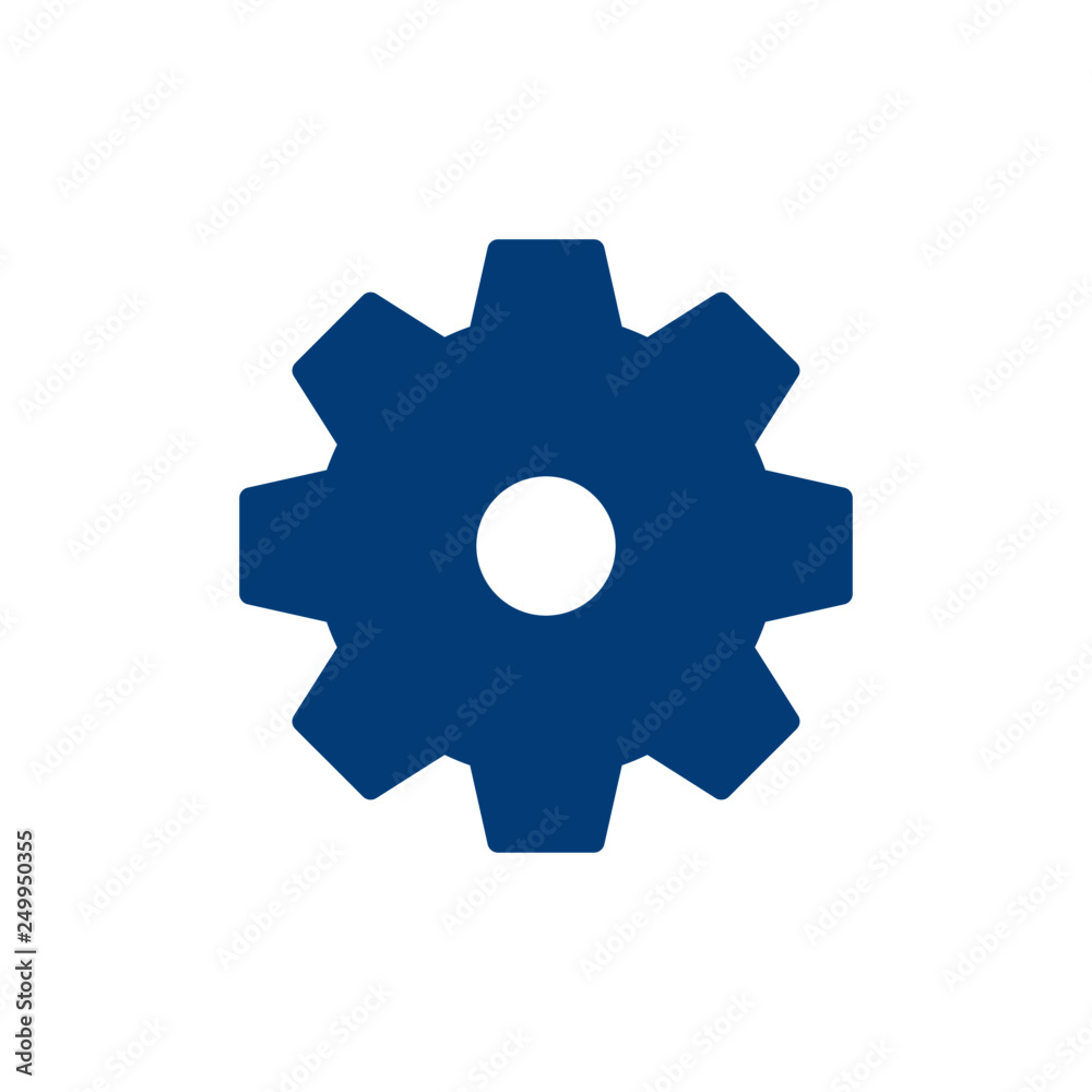 Gear icon, settings symbol Gear icon, settings symbol