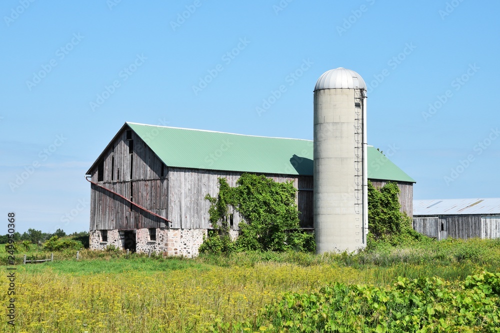 Old Barn and Silo
