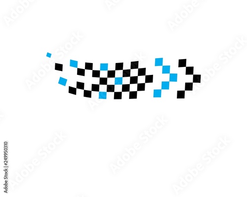 faster logo icon of automotive racing concept design