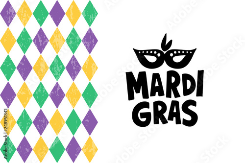 Mardi Gras lettering