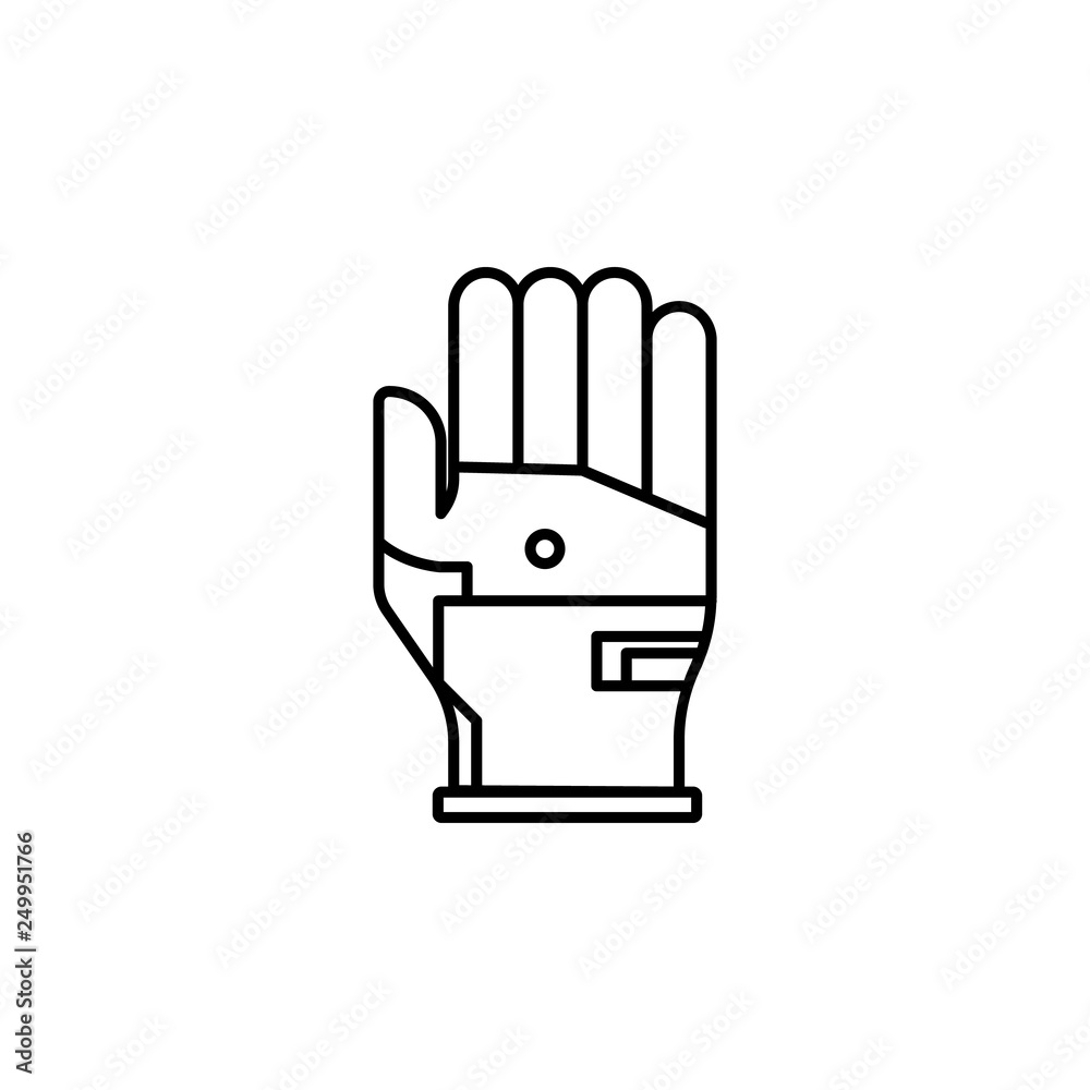 Obraz premium gloves, racing icon. Element of motor sport for mobile concept and web apps icon. Thin line icon for website design and development