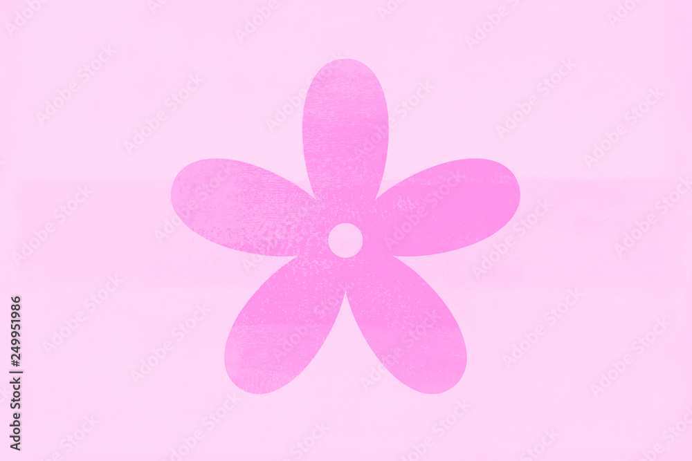 Pink Flower Tone Icon Texture Art Background Pattern Design Graphic