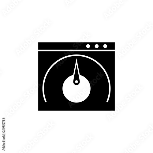Web development, speedtest icon. Element of web development icon. Premium quality graphic design icon. Signs and symbols collection icon for websites, web design