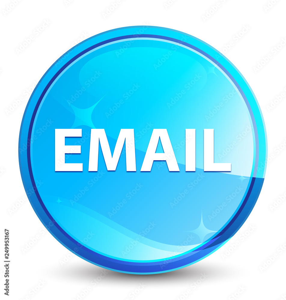 Email splash natural blue round button Email splash natural blue round button