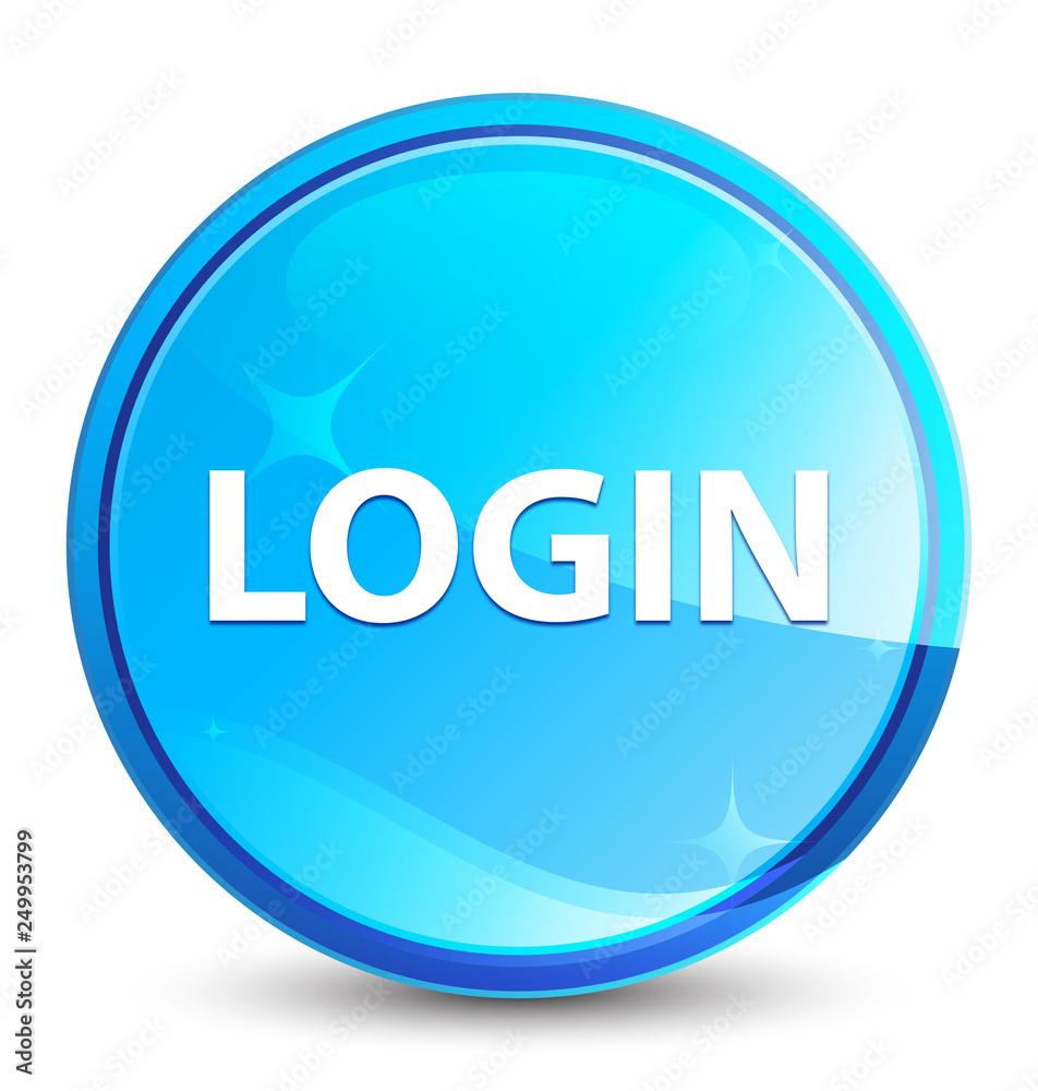 Login splash natural blue round button Login splash natural blue round button