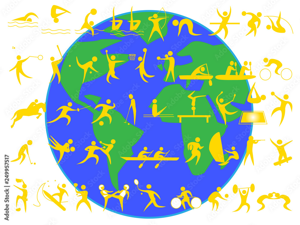 国際的なスポーツ大会のイメージイラスト Stock Vector Adobe Stock 国際的なスポーツ大会のイメージイラスト Stock Vector Adobe Stock