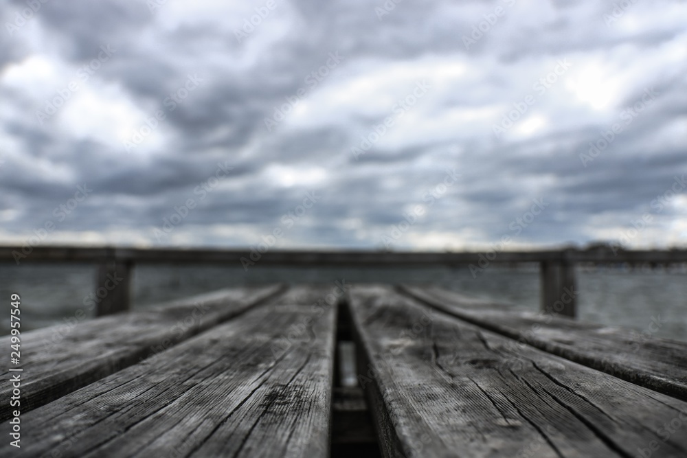 Table over the ocean