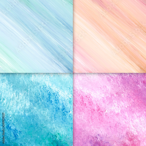 Mixed acrylic paintings