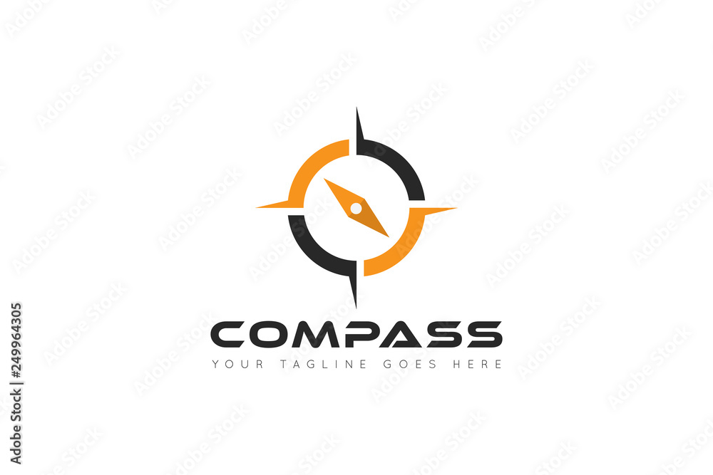 compass logo and icon vector illustration design template