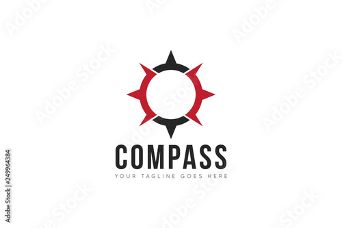 compass logo and icon vector illustration design template