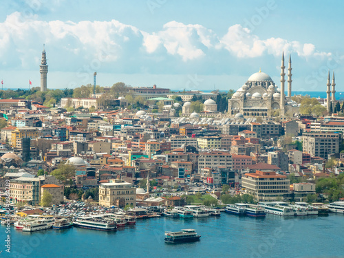 Istanbul. Historic buildings, Strait Views Bosfr. Istanbul historical monuments and culture