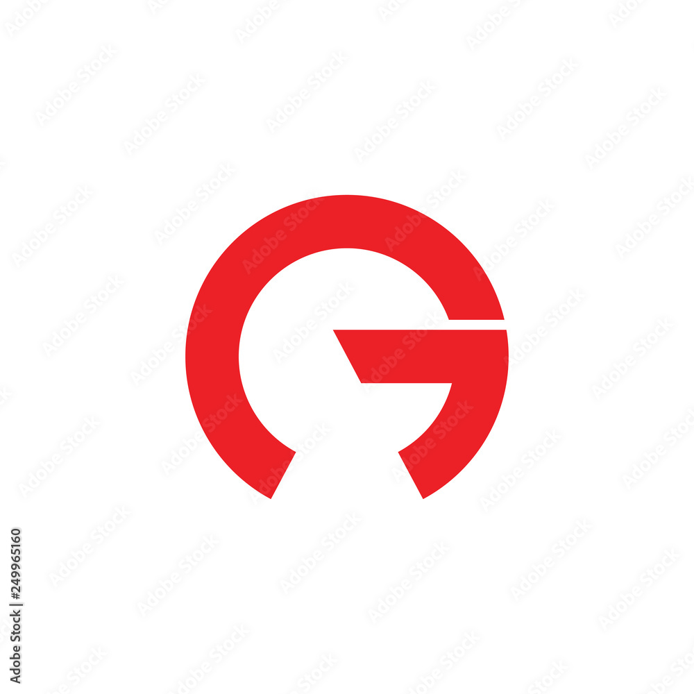 letter g simple geometric line logo vector letter g simple geometric line logo vector