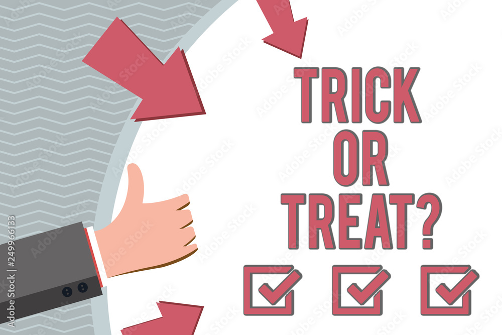 Conceptual hand writing showing Trick Or Treat. Business photo showcasing Halloween tradition consisting in asking for sweets Conceptual hand writing showing Trick Or Treat. Business photo showcasing Halloween tradition consisting in asking for sweets