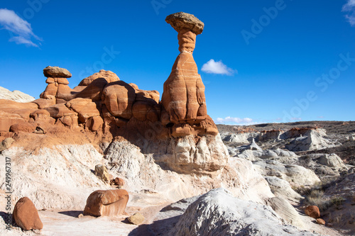 Toadstool Hoodoos in southern Utah  photo