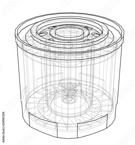 Vector oil filter concept