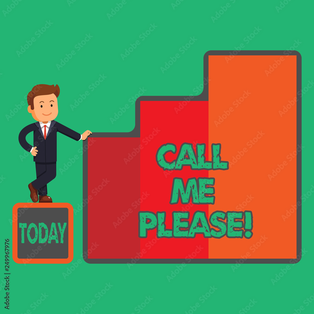 Text sign showing Call Me Please. Conceptual photo Asking for communication by telephone to talk about something Text sign showing Call Me Please. Conceptual photo Asking for communication by telephone to talk about something