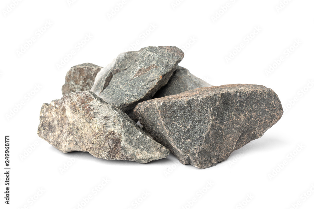 Sauna stones isolated on white background. Sauna stones isolated on white background.