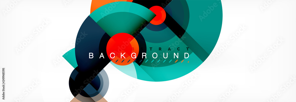 Circle geometric composition abstract background design, cover, template, brochure, flyer. Circle geometric composition abstract background design, cover, template, brochure, flyer.