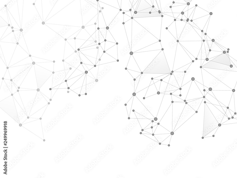 Block chain global network technology concept.