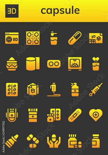 capsule icon set