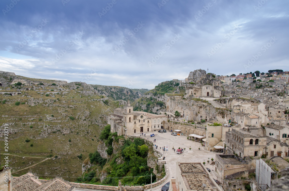 Fototapeta premium Historyczne miasto Matera, europejska stolica kultury 2019