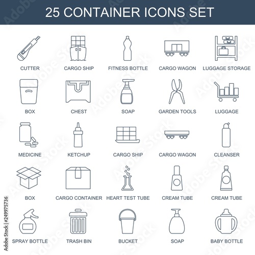 25 container icons