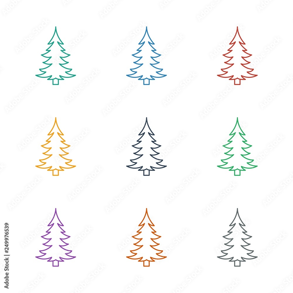 pine tree icon white background pine tree icon white background