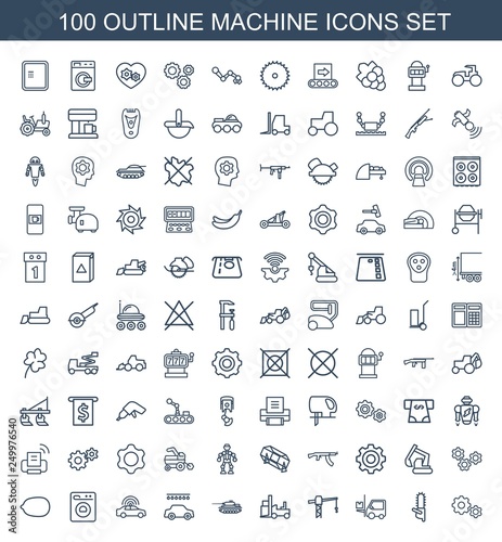 100 machine icons