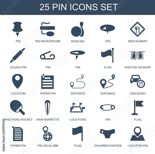 pin icons