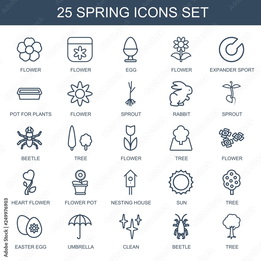 25 spring icons