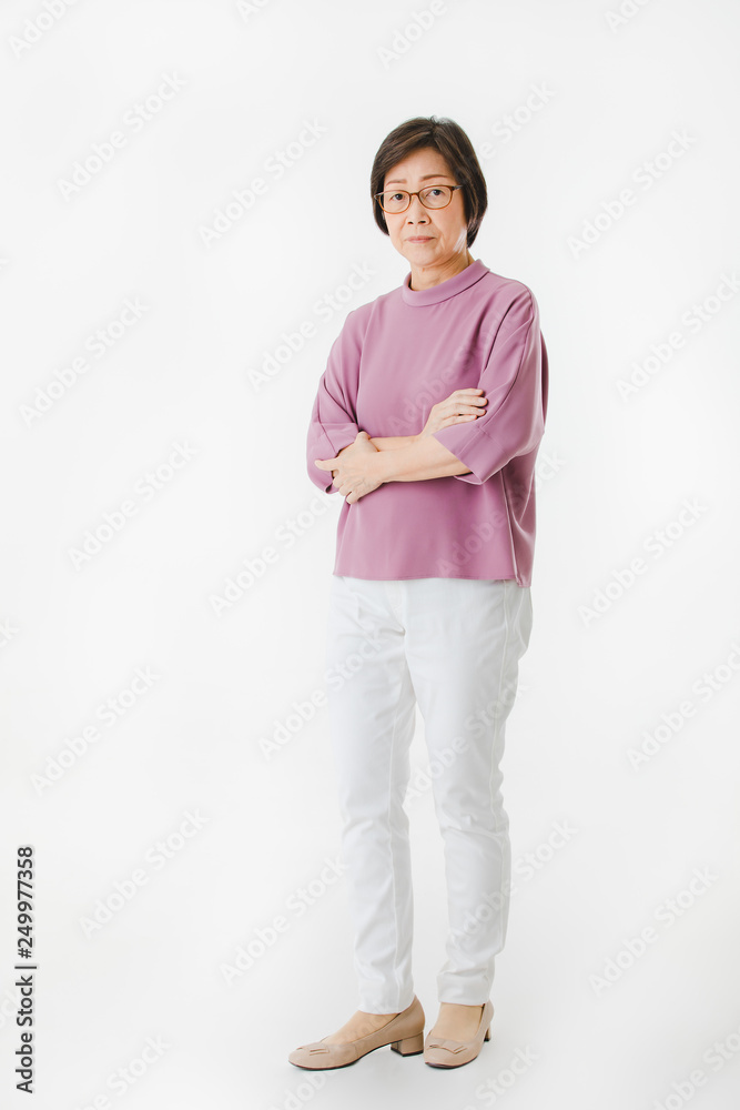 Asian woman in casual dress