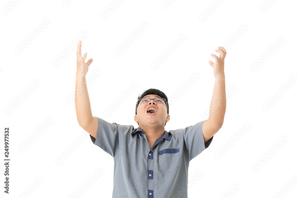 Asian man working Asian man working