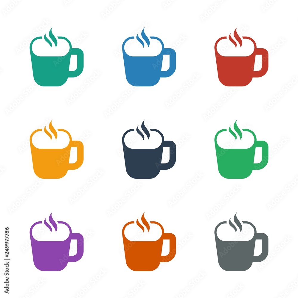 Fototapeta premium cup icon white background