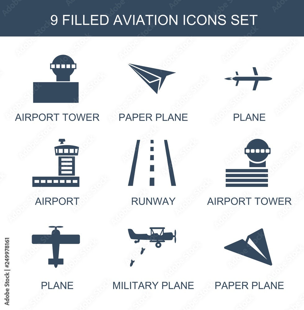 9 aviation icons