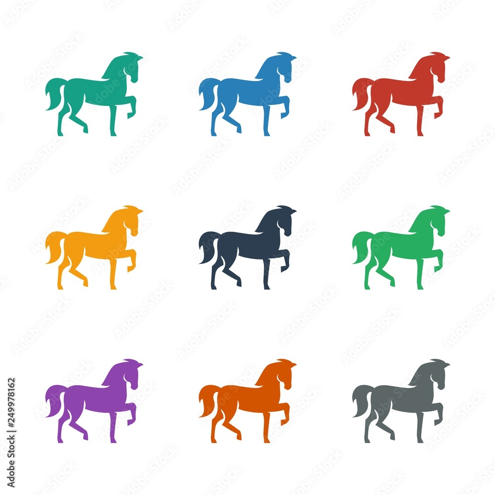 horse icon white background horse icon white background