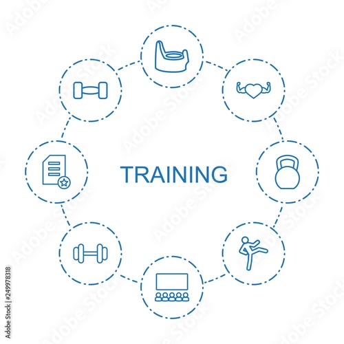 8 training icons