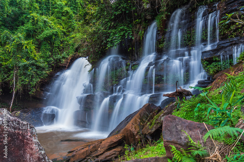 Tad-Pla-Kang waterfall  Beautiful waterfall in Chattrakan nationalpark  Pitsanulok province  ThaiLand.