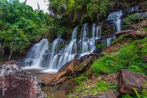 Tad-Pla-Kang waterfall  Beautiful waterfall in Chattrakan nationalpark  Pitsanulok province  ThaiLand.