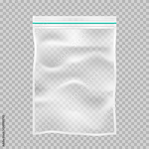 Transparent polypropylene plastic packaging with Lock or Zip