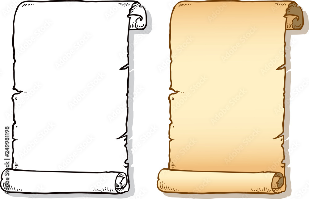 Papyrus scroll vector