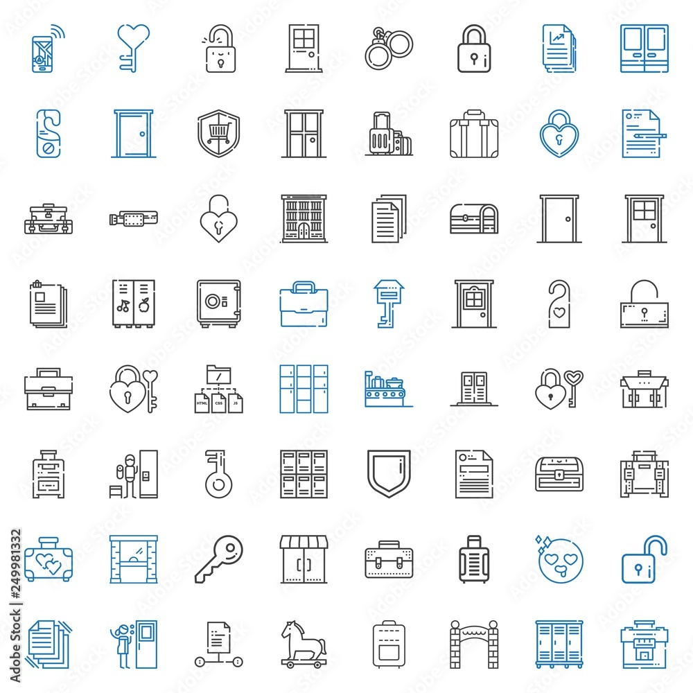 lock icons set lock icons set