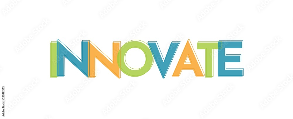 Innovate word concept