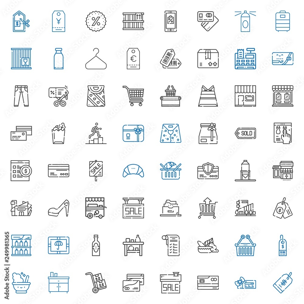 store icons set store icons set